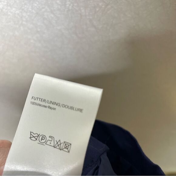 Louis feraud navy blue pencil skirt 10 - Picture 5 of 5